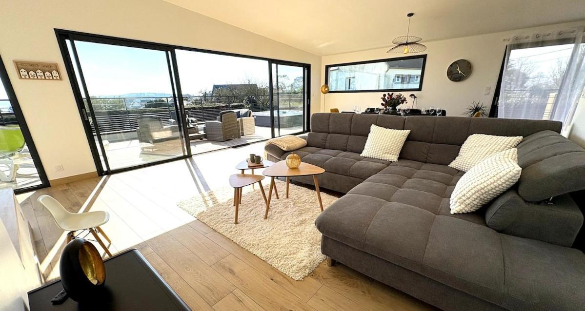 Villa Armor Vue Mer Et Spa Carantec Esterno foto